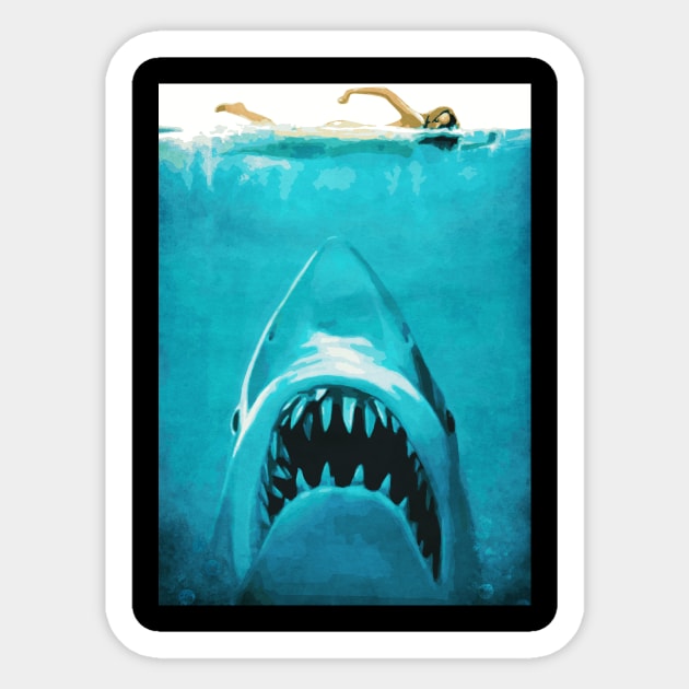 Jaws Sticker by Durro